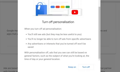 Turn Off Ad Personalization