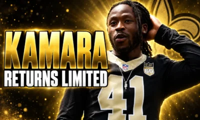 Saints injury report Jordan out Kamara limited