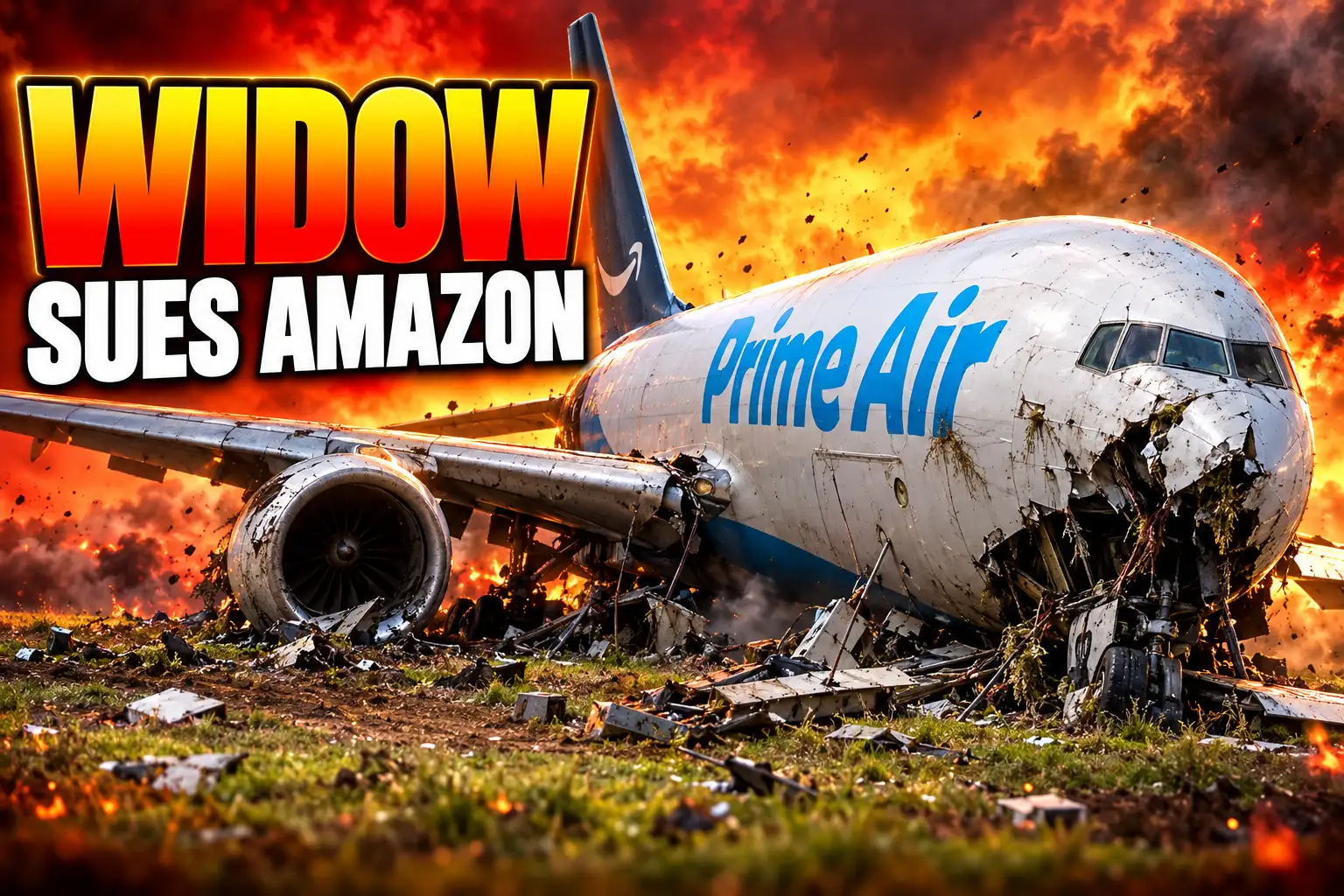 widow sues Amazon Prime Air 767 Miami crash
