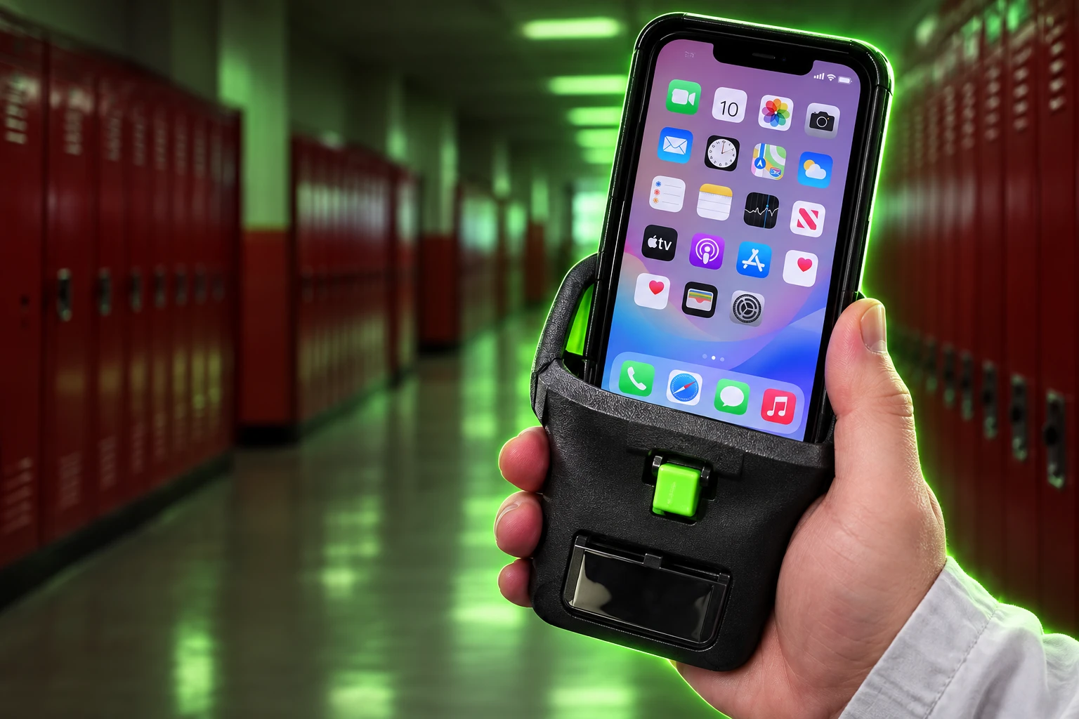 Newark phone ban starts phones powered off storage
