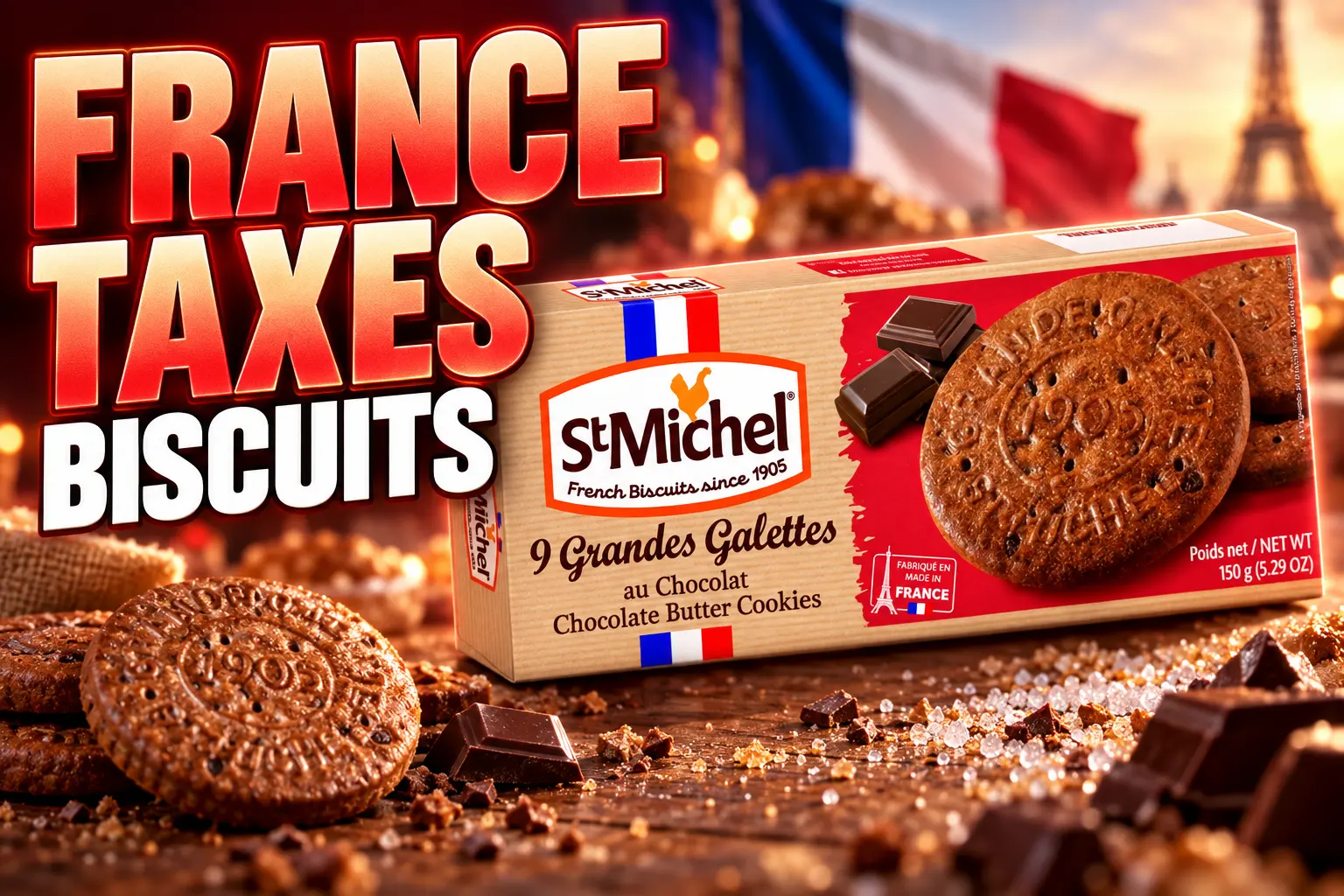 France sugar tax on packaged biscuits and cereal